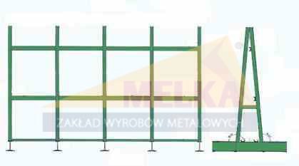Stojak magazynowy JUMBO TYP "A" LISEC - BEZ NAJAZDU