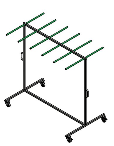 Wózek do transportu ramek dystansowych